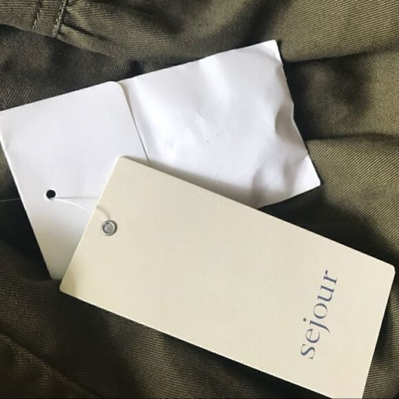 NWT Sejour Olive Green Military Style Jacket 16W - Picture 5 of 6